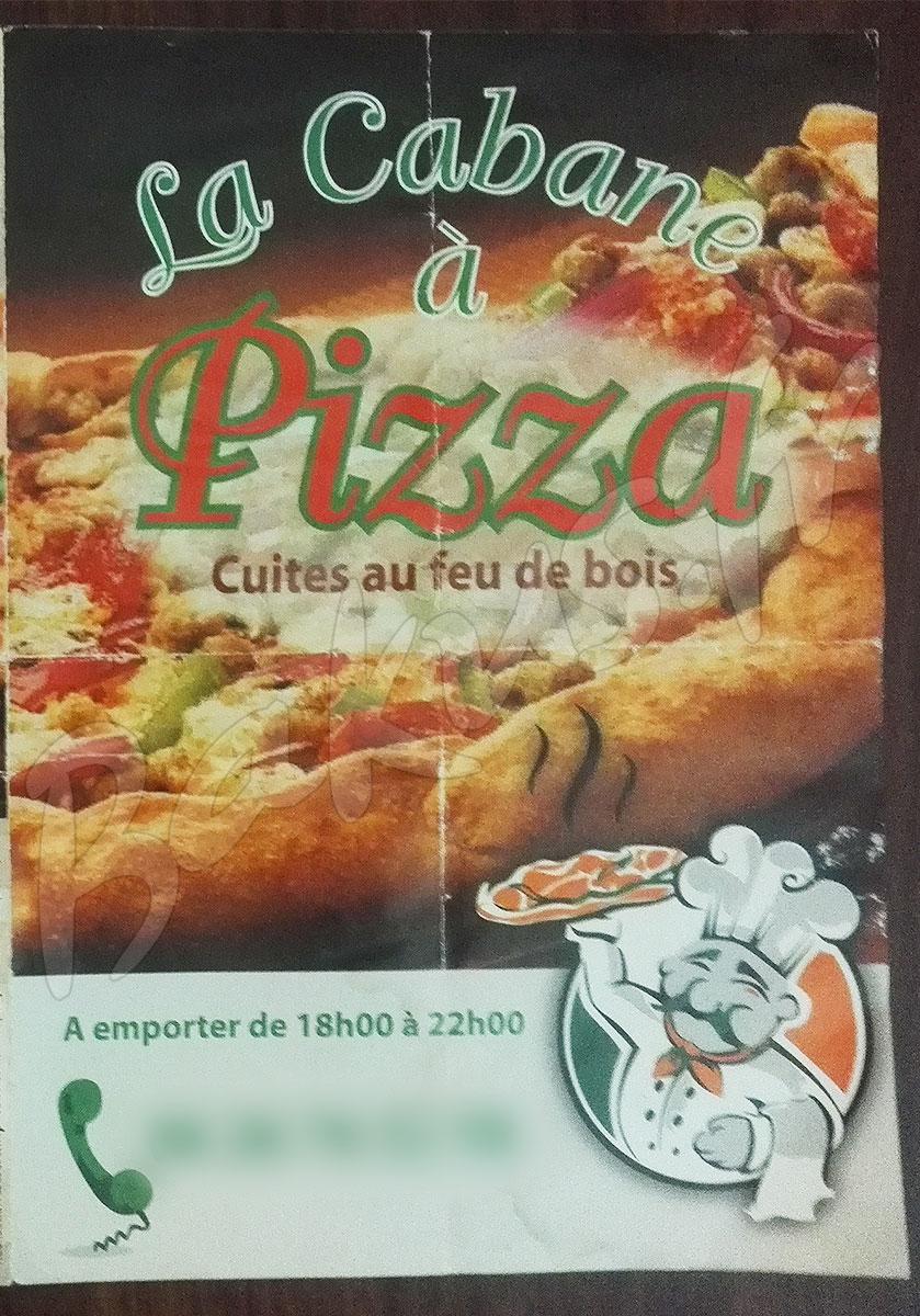 La Cabane à Pizza Neuville-de-Poitou (86170) : Menu & Prix La Cabane à ...