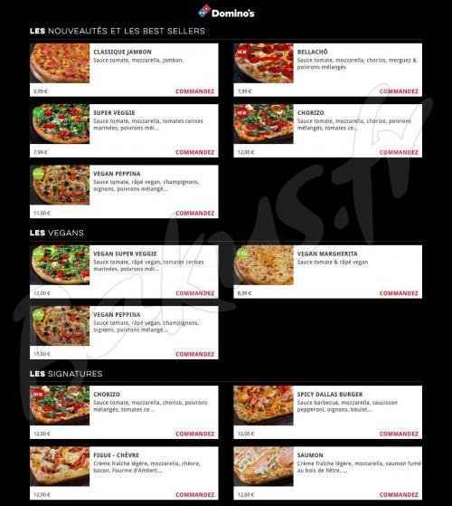 Domino's Pizza Rambouillet (78120)  Menu & Prix Domino's Pizza  Bakus.fr