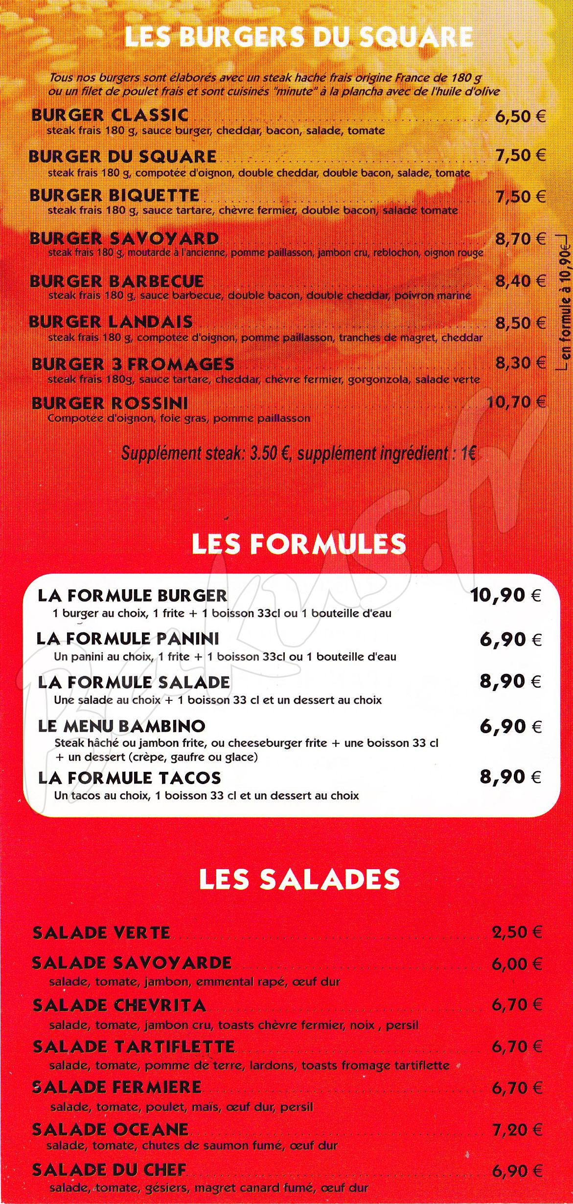 Pizza Du Square Chauvigny 86300 Menu Prix Pizza Du Square Bakus Fr